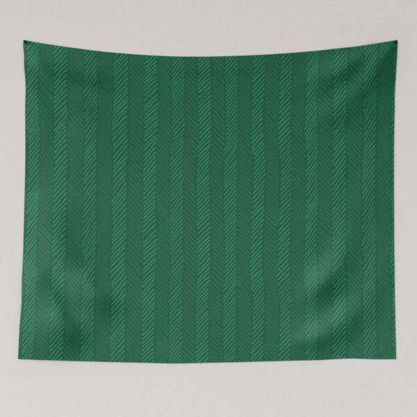 Item preview, Green herringbone pattern, geometric chevron textile texture designed and sold by CHERRY--SHOP.