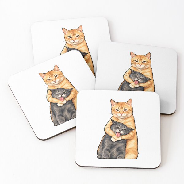 Item preview, Funny Hugging Cats designed and sold by StarHomes.