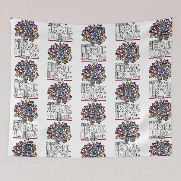 Item preview, National Hispanic Heritage Month Hand Flag Tree Roots Latino designed and sold by colson-breen.