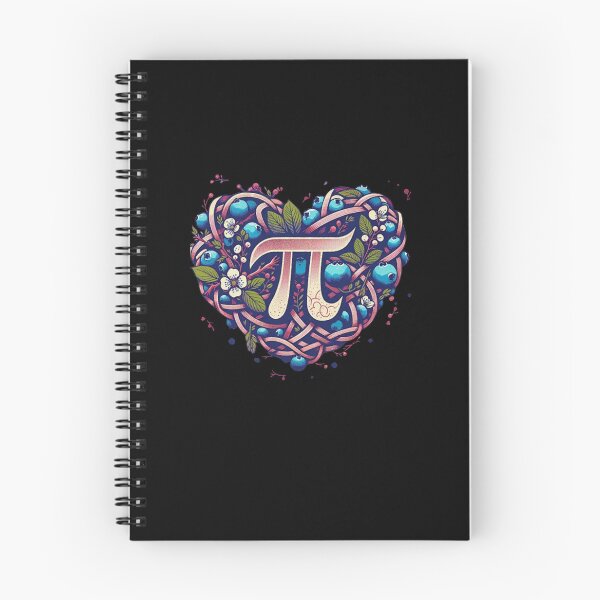 Item preview, Pi Symbol Heart Blueberry Floral Math Geek Art designed and sold by RileyDaplyn.