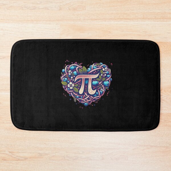 Item preview, Pi Symbol Heart Blueberry Floral Math Geek Art designed and sold by RileyDaplyn.
