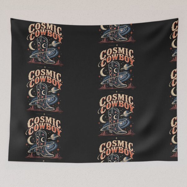 Item preview, Cosmic Cowboy Space Western Retro Graphic designed and sold by EdgeSphere.