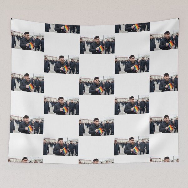 Item preview, Ramzan Kadyrov Holding An Lbgt Flag. designed and sold by deshawn-brunner.