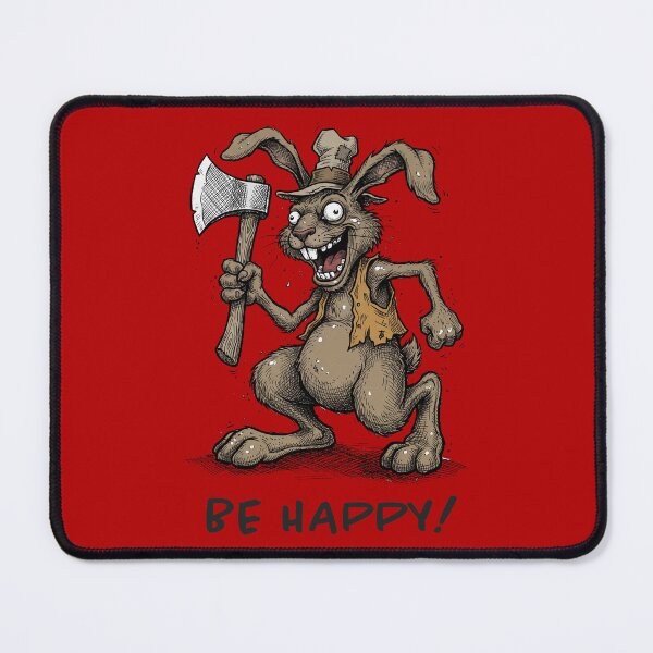 Item preview, Mad as March: Absurdist Killer Hare Satirical Art Print designed and sold by FreiherrPK.