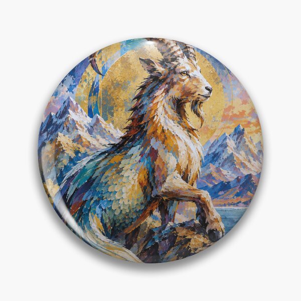 Item preview, Capricorn Horoscope Painting – Cosmic Wall Art designed and sold by GalleryKauffeld.