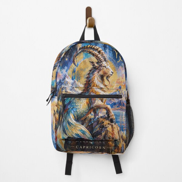 Item preview, Capricorn Horoscope Painting – Cosmic Wall Art designed and sold by GalleryKauffeld.