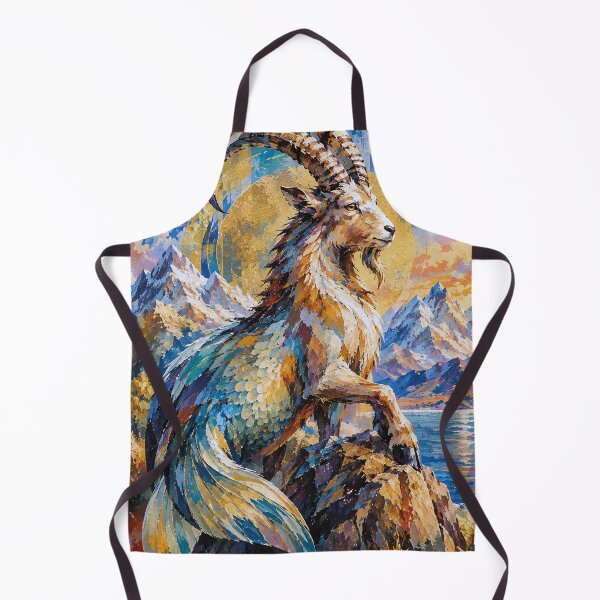 Item preview, Capricorn Horoscope Painting – Cosmic Wall Art designed and sold by GalleryKauffeld.