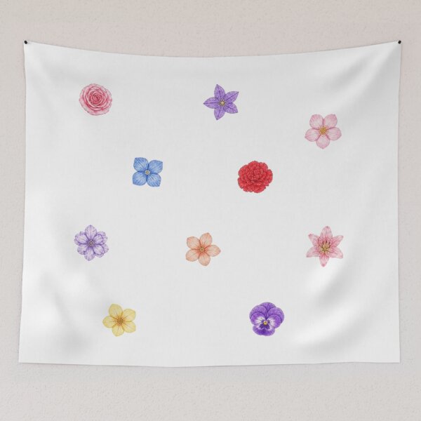 Item preview, 10 Random Flowers designed and sold by PublicArtDesign.