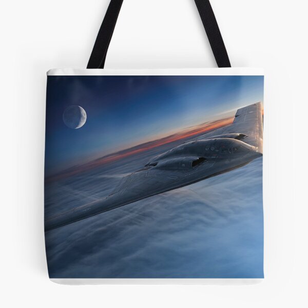 Item preview, B-2 Spirit Stealth Bomber Under Rising Moon designed and sold by Airpower Art.