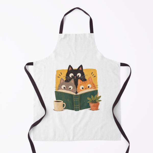 Item preview, Retro Curious Reading Cats designed and sold by StarHomes.