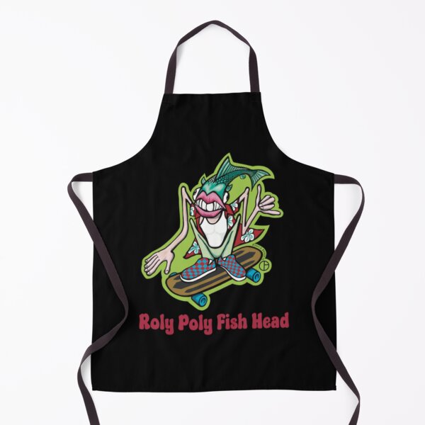 Item preview, Roly Poly Fish Head Skater Retro Cartoon designed and sold by RileyDaplyn.