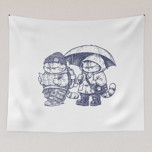 Item preview, Rainy Day Cat Adventure designed and sold by Anugrah januar.