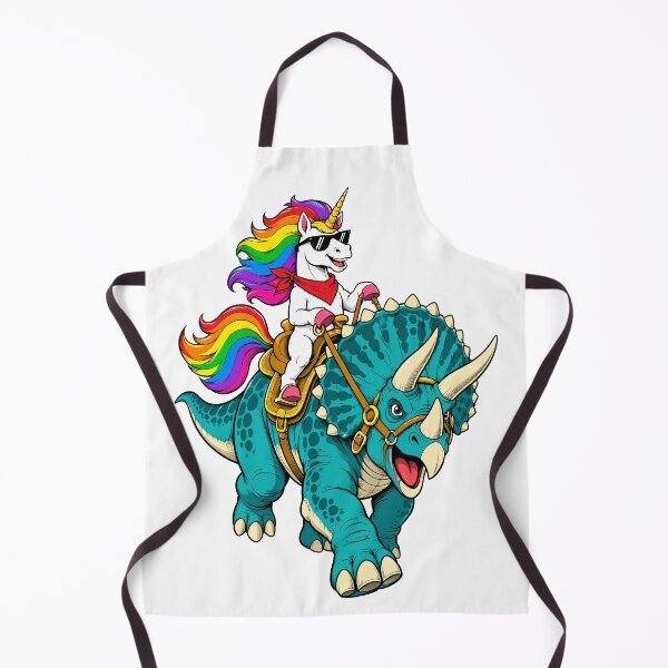 Item preview, Cute Unicorn Riding Triceratops Funny Dinosaur designed and sold by andre-hollow.
