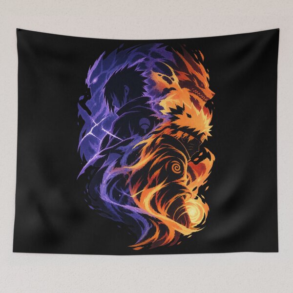 Item preview, Naruto and Sasuke Rivals Silhouette – Naruto Shippuden Art designed and sold by · GAMING SOUL ·.