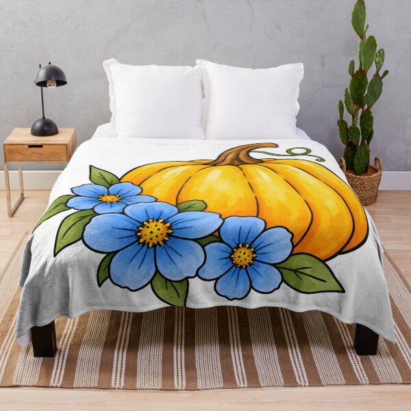 Item preview, Pumpkin with Flowers designed and sold by GraphicsClub.