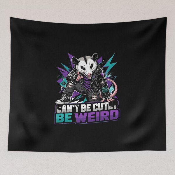 Item preview, Can't Be Cute Be Weird Edgy Possum Alt Fashion designed and sold by Créative touche .