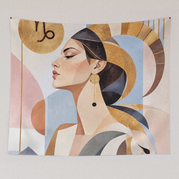 Item preview, Capricorn Zodiac illustration – Colourful Astrology Artwork designed and sold by GalleryKauffeld.