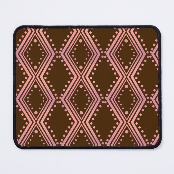 Item preview, Pink Diamond Pattern on Dark Brown designed and sold by JaygiesDesign.