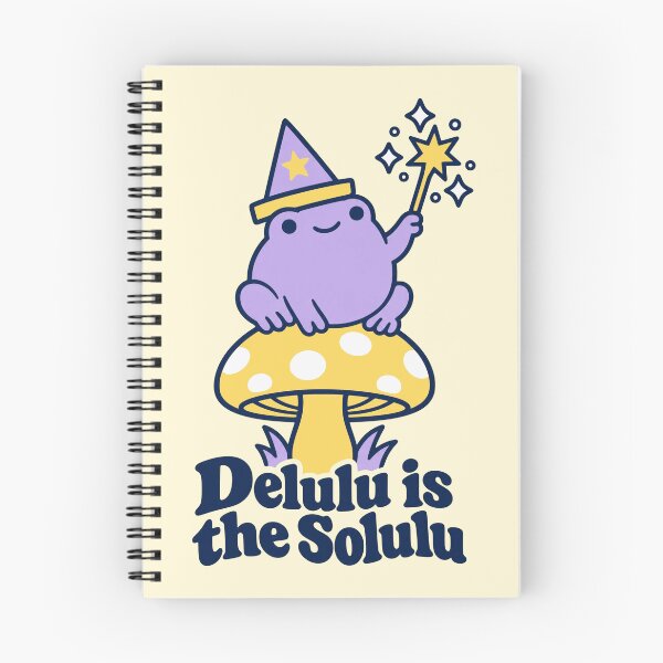 Item preview, Delulu Is The Solulu Frog Wizard Cute Mushroom Magic designed and sold by KungPowUnicorn.