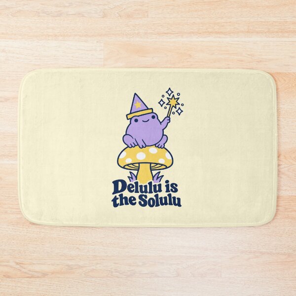 Item preview, Delulu Is The Solulu Frog Wizard Cute Mushroom Magic designed and sold by KungPowUnicorn.