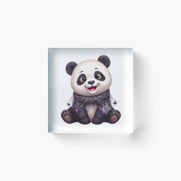 Item preview, Cute Spooky Panda Halloween Cute Baby Animal Sticker designed and sold by EnginerdStudio.