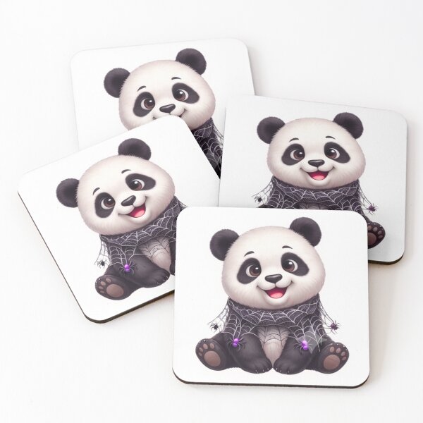 Item preview, Cute Spooky Panda Halloween Cute Baby Animal Sticker designed and sold by EnginerdStudio.