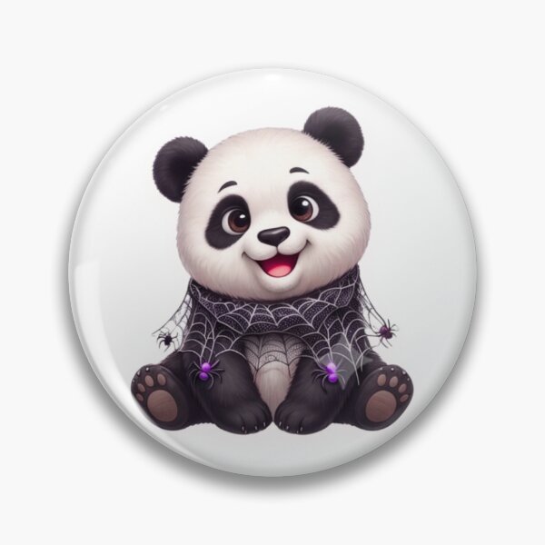 Item preview, Cute Spooky Panda Halloween Cute Baby Animal Sticker designed and sold by EnginerdStudio.