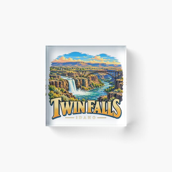 Item preview, Vintage Twin Falls Idaho Travel Souvenir Landmark Gift designed and sold by MichaeIRellov.