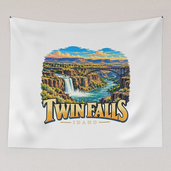 Item preview, Vintage Twin Falls Idaho Travel Souvenir Landmark Gift designed and sold by MichaeIRellov.