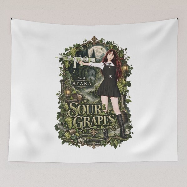 Item preview, Linda estética dorada de NiziU Ayaka con uvas agrias designed and sold by Valereekmerch.