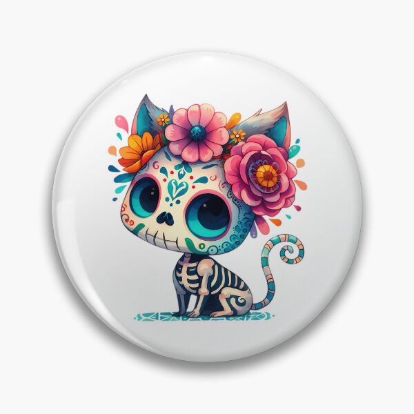 Item preview, Sugar Skull Kitty Cat designed and sold by colson-breen.