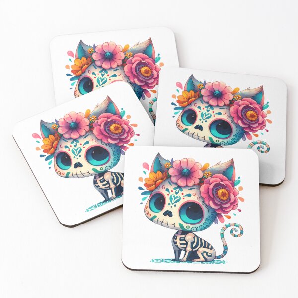 Item preview, Sugar Skull Kitty Cat designed and sold by colson-breen.