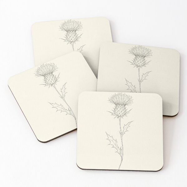 Item preview, Single Thistle | Minimalist Continuous Line Botanical Print designed and sold by Zaramodo.