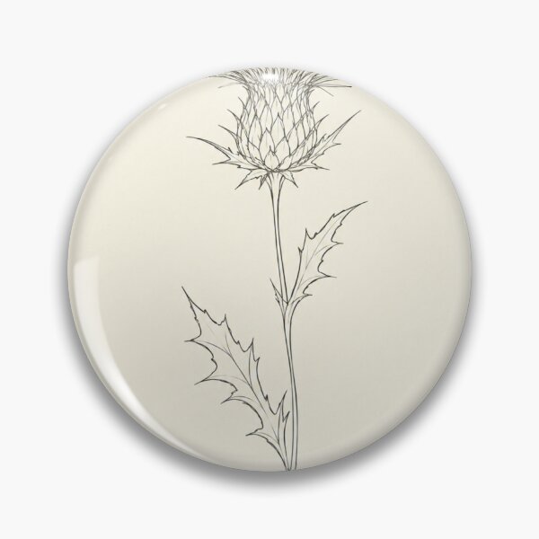 Item preview, Single Thistle | Minimalist Continuous Line Botanical Print designed and sold by Zaramodo.