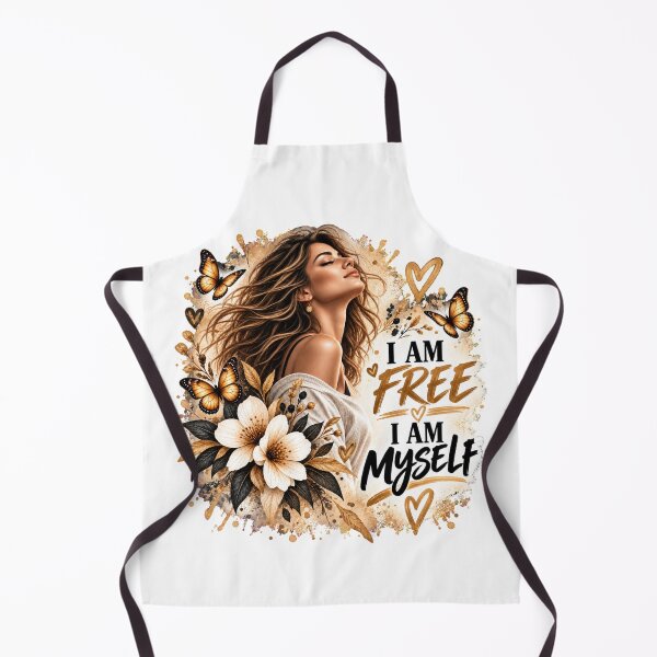 Item preview, I Am Free, I Am Myself – Women Empowerment Inspirational Design designed and sold by MONIKA08 DESIGN.