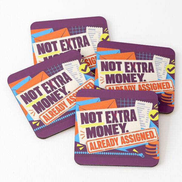 Item preview, Not Extra Money Already Assigned – Funny Budgeting Cash Pouch designed and sold by astersgraphics.