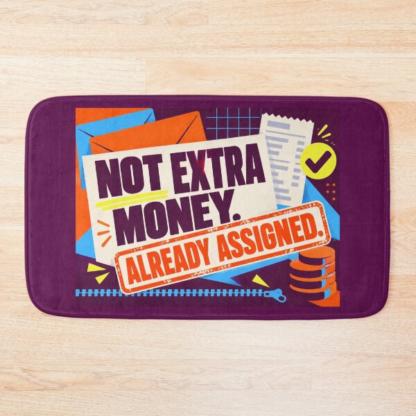 Item preview, Not Extra Money Already Assigned – Funny Budgeting Cash Pouch designed and sold by astersgraphics.