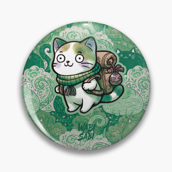 Item preview, Creative Japanese Patterns - Cat and Arabesque - Japanese style colorful cat - Good bye designed and sold by WABISABIMOMENTS.
