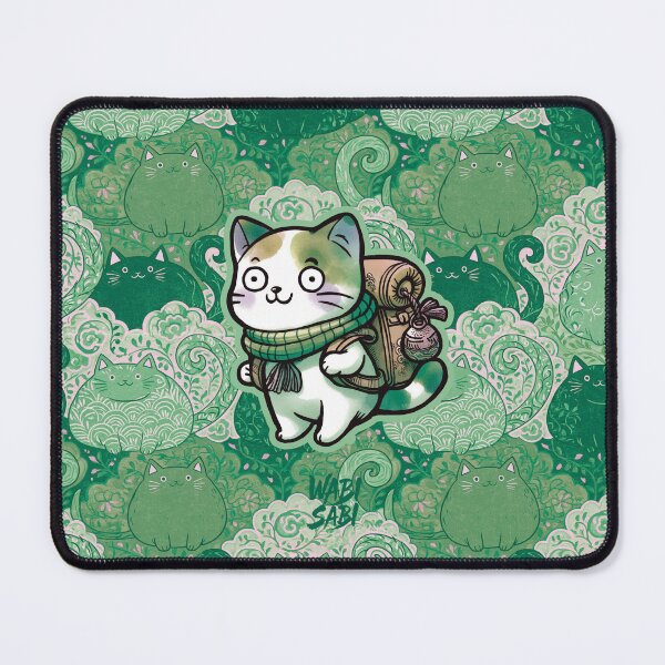 Item preview, Creative Japanese Patterns - Cat and Arabesque - Japanese style colorful cat - Good bye designed and sold by WABISABIMOMENTS.