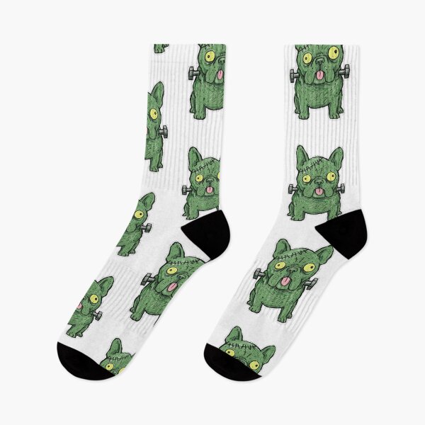 Item preview, Frankenstein French Bulldog Folk Crayon Art designed and sold by Flying Doggo.