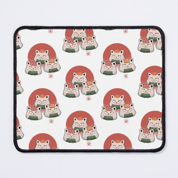 Item preview, Kawaii Cat Onigiri Sushi Cute Japanese Rice Ball Design designed and sold by TheHellIWontSh.
