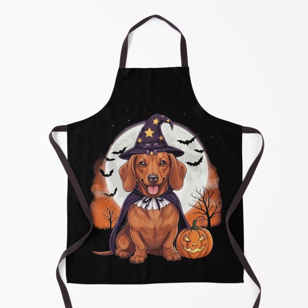 Item preview, Cute Dachshund Halloween Witch Dog Pumpkin Spooky Night designed and sold by Anime  ⭐⭐⭐⭐⭐.
