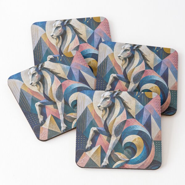 Item preview, Capricorn Zodiac Painting – Celestial Astrology Art designed and sold by GalleryKauffeld.