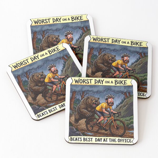 Item preview, Worst Day On A Bike Beats Best Day At The Office - Funny Cycling designed and sold by Stefanrajzer.