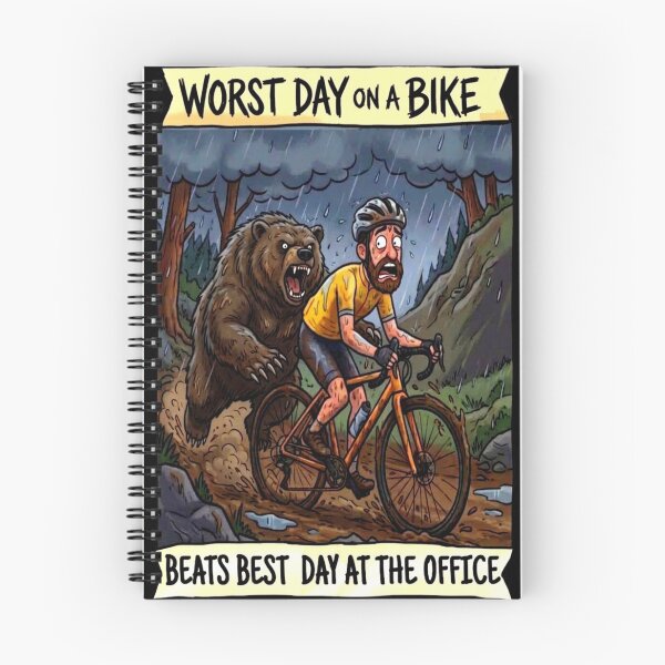 Item preview, Worst Day On A Bike Beats Best Day At The Office - Funny Cycling designed and sold by Stefanrajzer.
