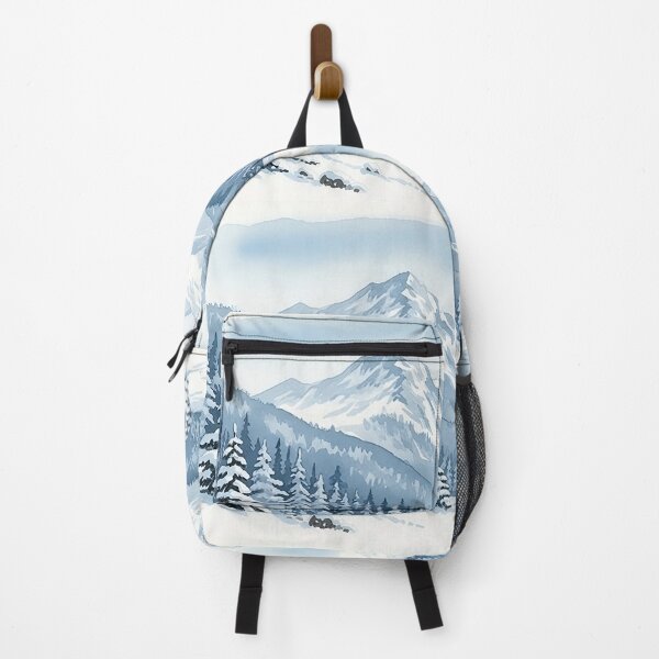 Item preview, Snowy Alpine Winter Mountain Landscape Art designed and sold by Glitchart66.