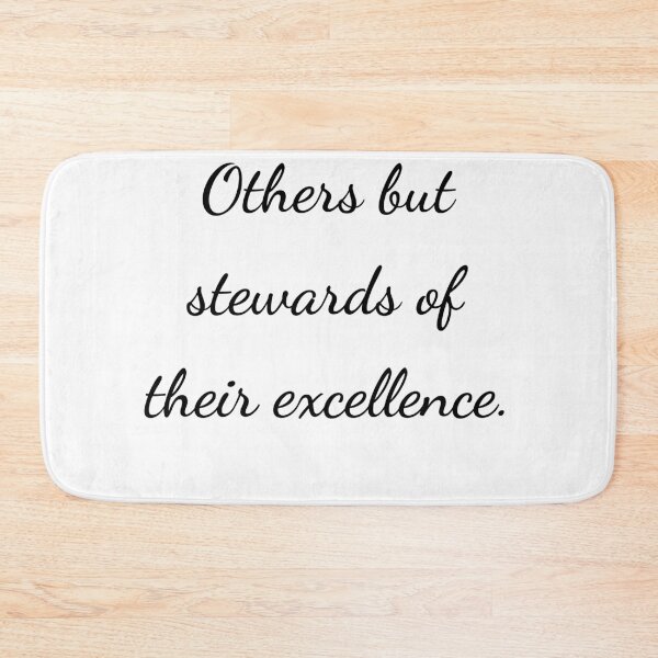 Item preview, “Others but stewards of their excellence.” - handwriting black designed and sold by ariksworld.