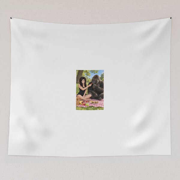 Item preview, Hai woman and gorilla sharing a snack designed and sold by CathryneDelamort.