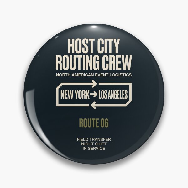 Item preview, Host City Routing Crew Event Logistics New York To Los Angeles designed and sold by SplashTastic.
