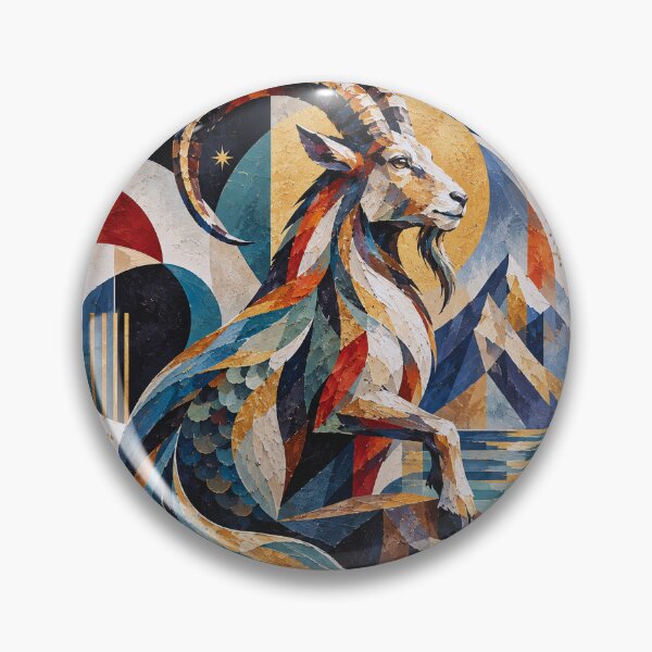 Item preview, Capricorn Horoscope Painting – Cosmic Wall Art designed and sold by GalleryKauffeld.